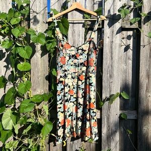 Kimchi Blue Smocked bodice floral dress
